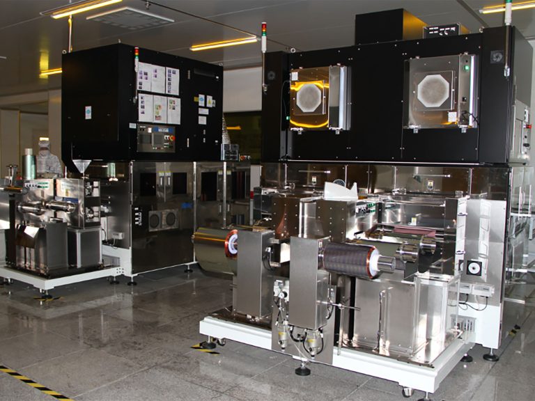 PICA Manufacturing Solutions R2R (Reel to Reel) processing, illustrating high-volume production with precise material selection, dimensional stability control, and ink printing for membrane switch products