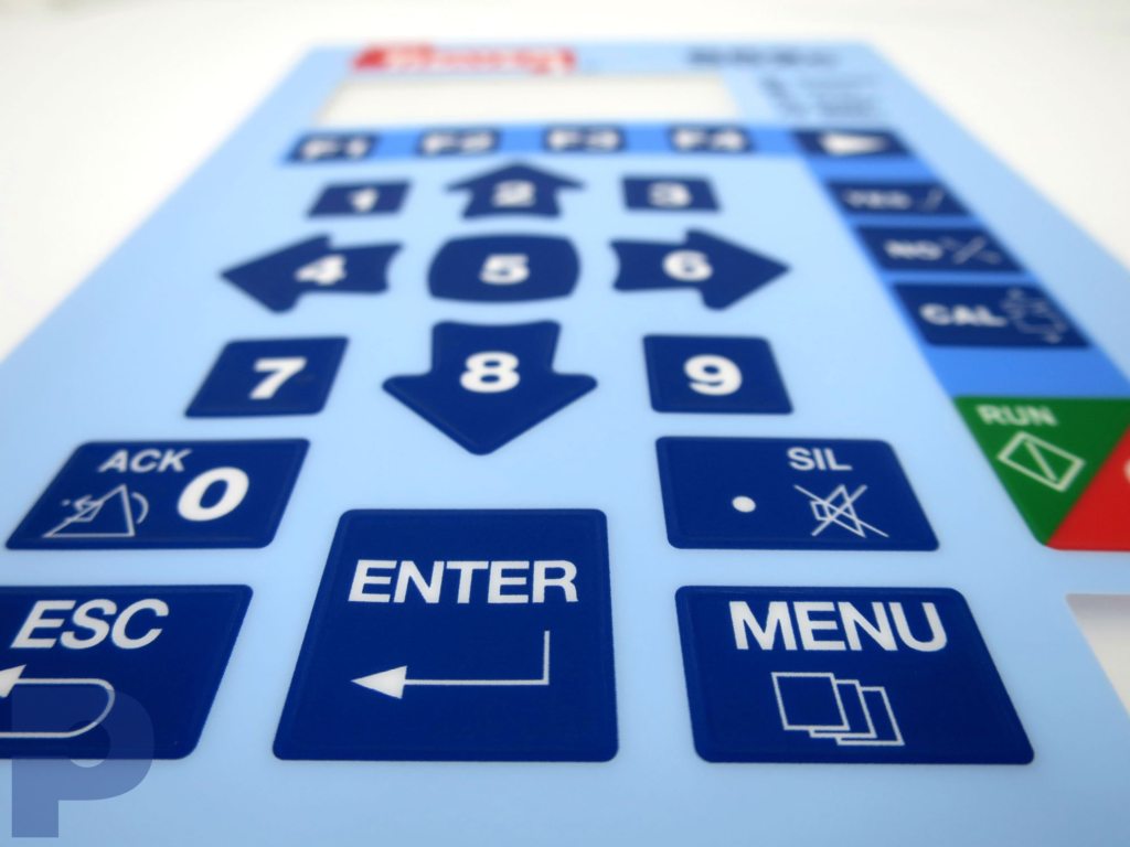PICA Manufacturing Solutions membrane switches, used in consumer electronics, industrial control panels, medical devices, and automotive systems, offering durable, hygienic, and customizable solutions for user interfaces