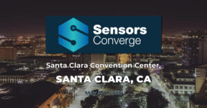 Sensors Converge 2026 graphic for Santa Clara, CA, May 5–7, 2026.