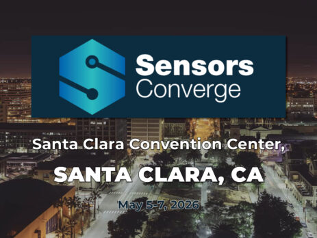 Sensors Converge 2026 graphic for Santa Clara, CA, May 5–7, 2026.
