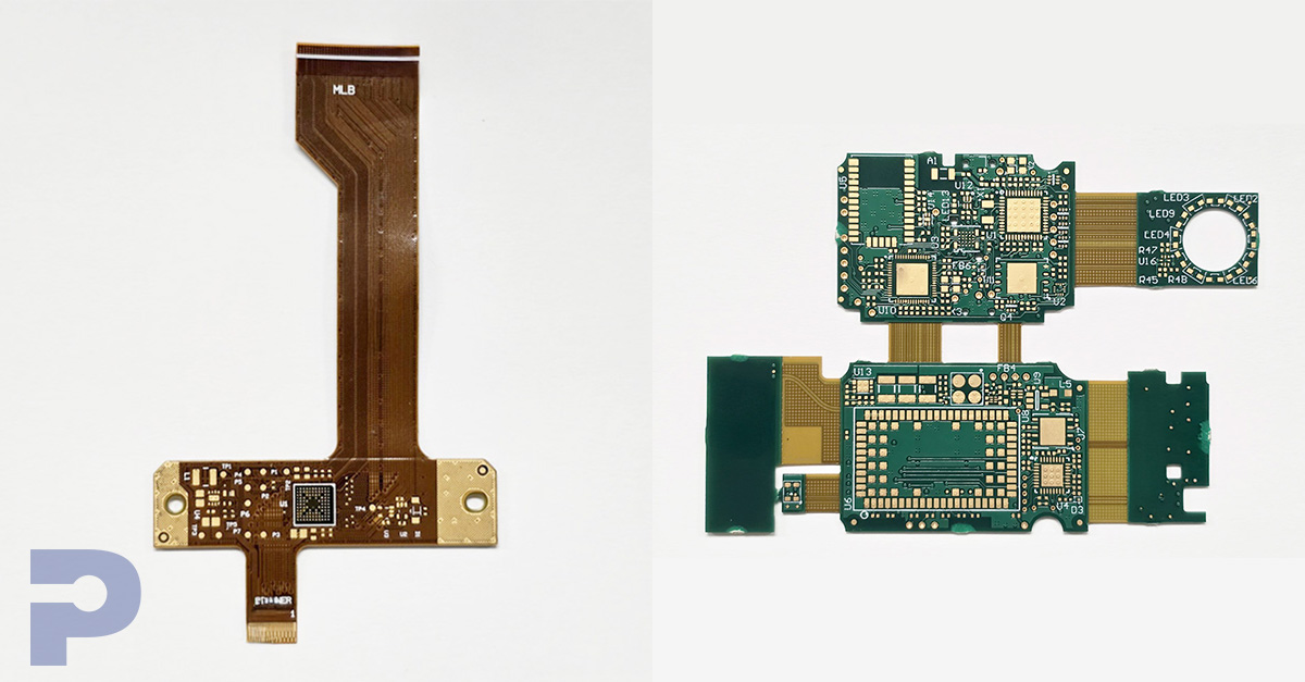 Flexible and rigid-flex printed circuit boards used in advanced electronics manufacturing.
