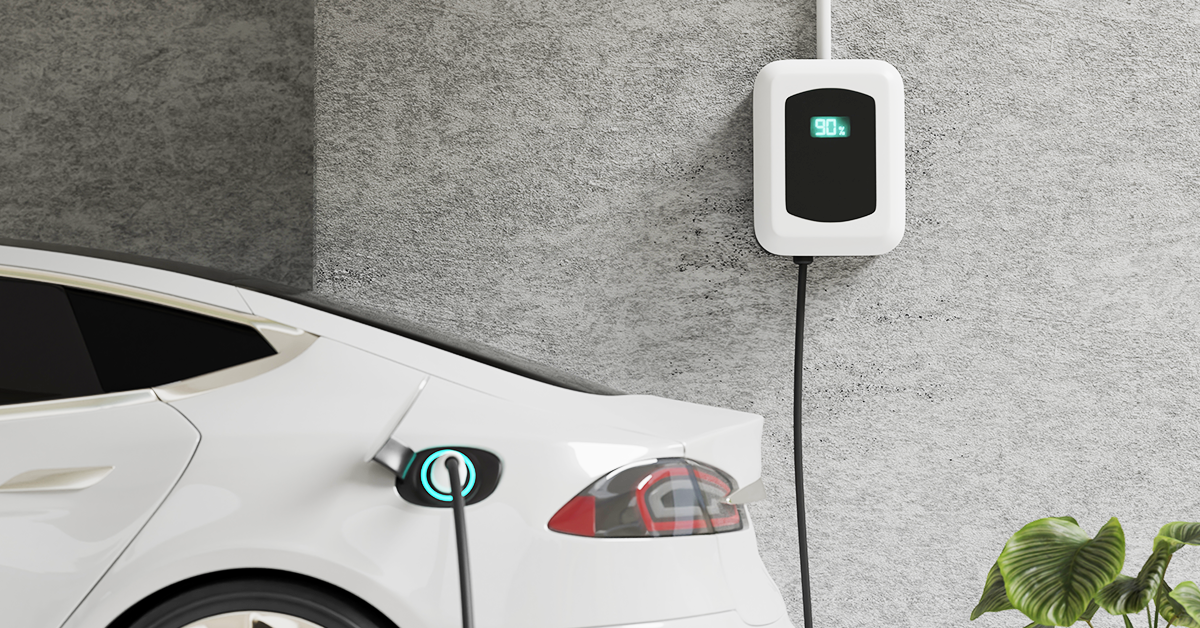 EV Car getting Charged