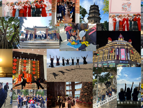 PICA China Team Building Collage