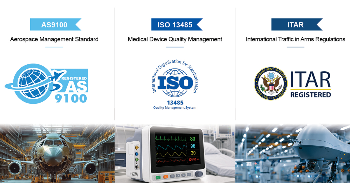 Three different certifications with images